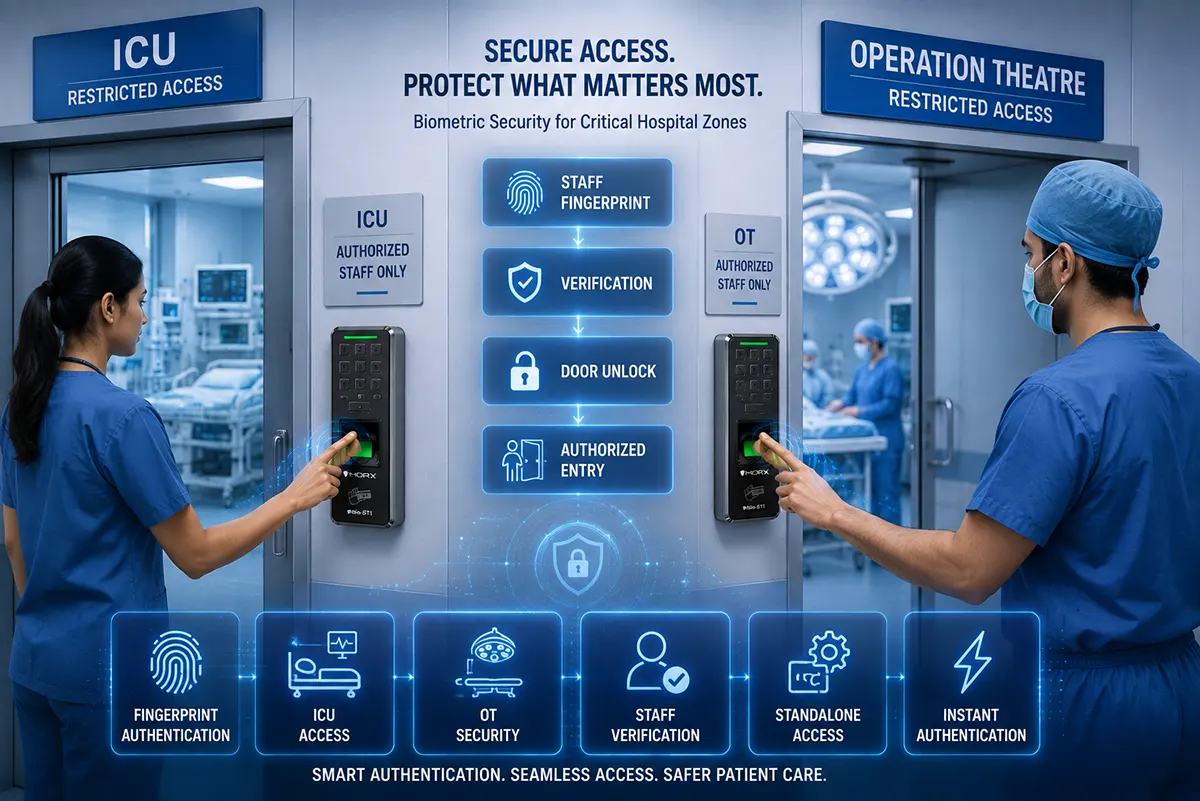 Fingerprint Access for Staff-Only Clinical Zones